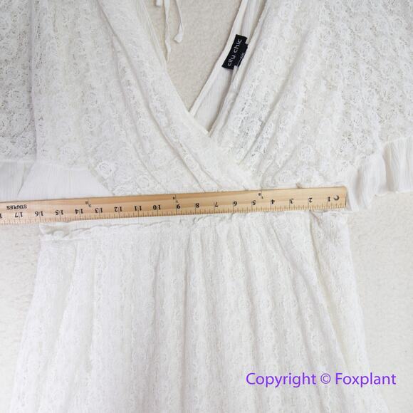 New! City Chic Holland Maxi Tiered Dress‎ ivory white, plus size 16 - Picture 8 of 16